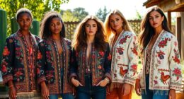 boho embroidered jacket trends
