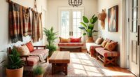 boho entryway bench ideas