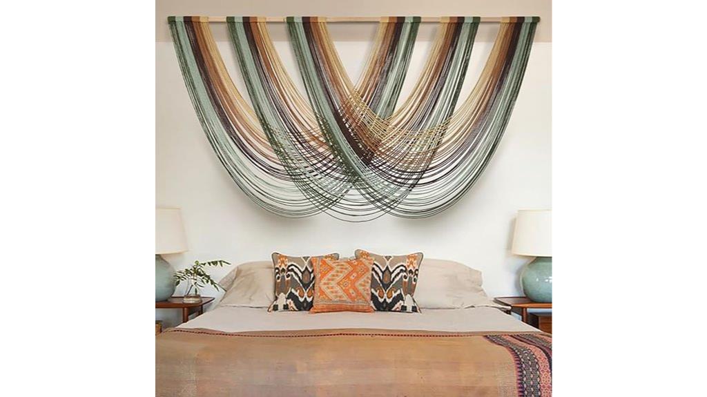 boho fiber wall hanging