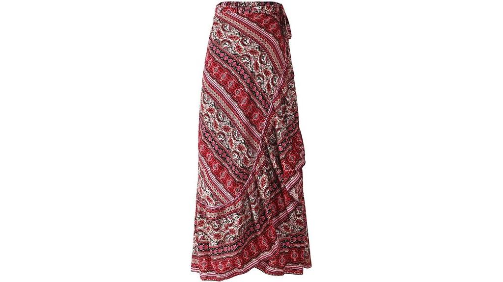 boho high waist maxi