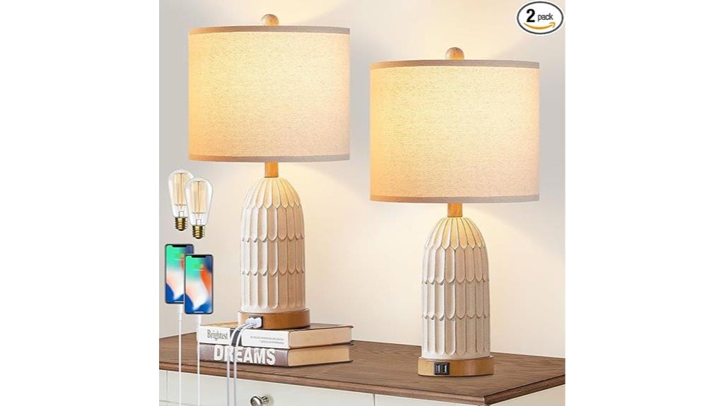 boho lamps with usb