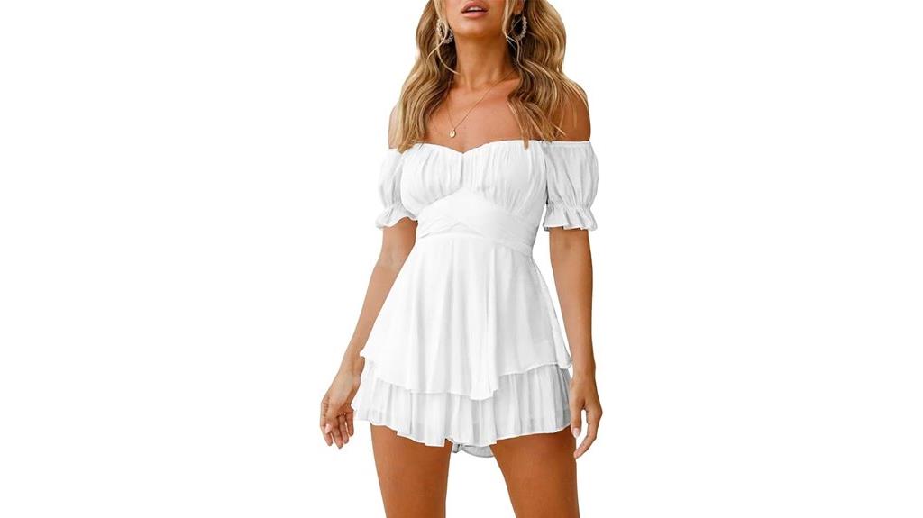 boho off shoulder romper