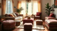 boho ottoman home decor