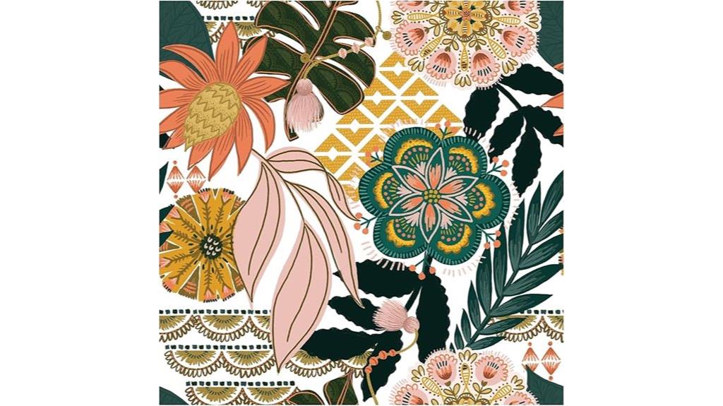 boho peel and stick wallpaper