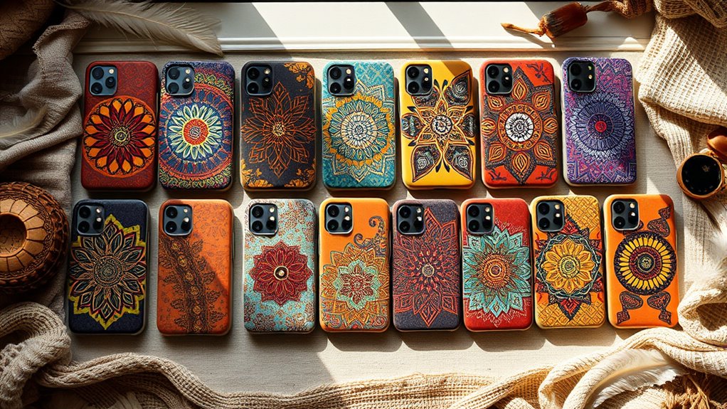 boho phone case selection