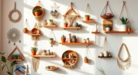 boho shelves home decor