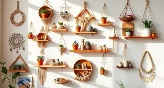 boho shelves home decor