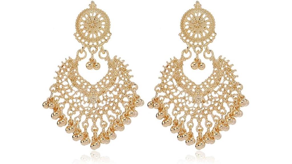 boho tassel dangle earrings