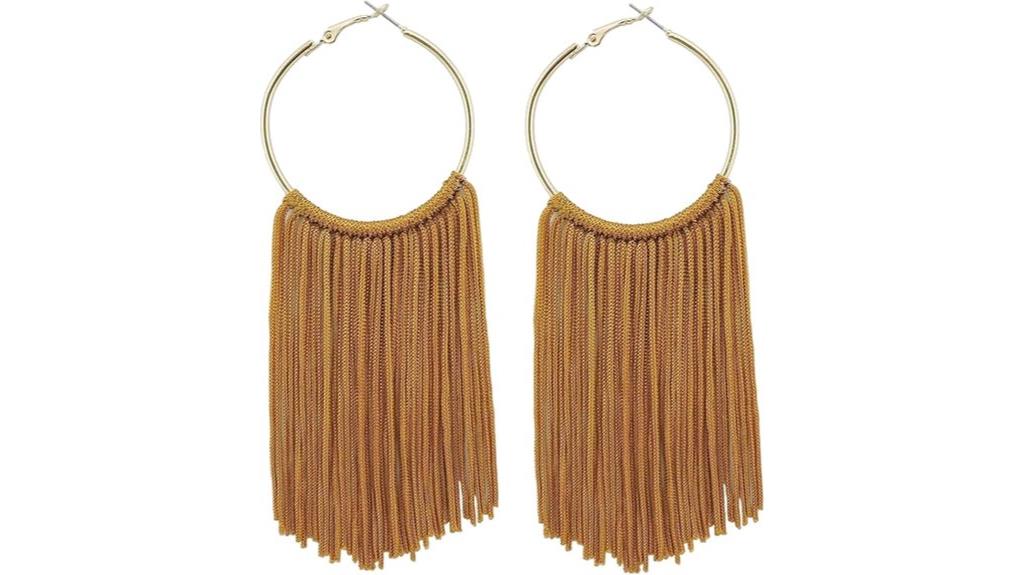 boho tassel earring design