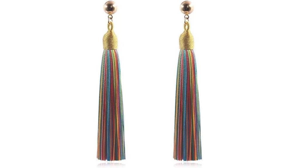 boho tassel earrings style