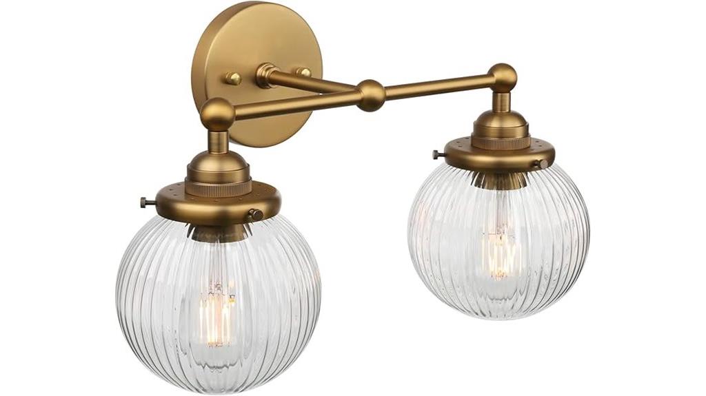 boho two light vanity sconce