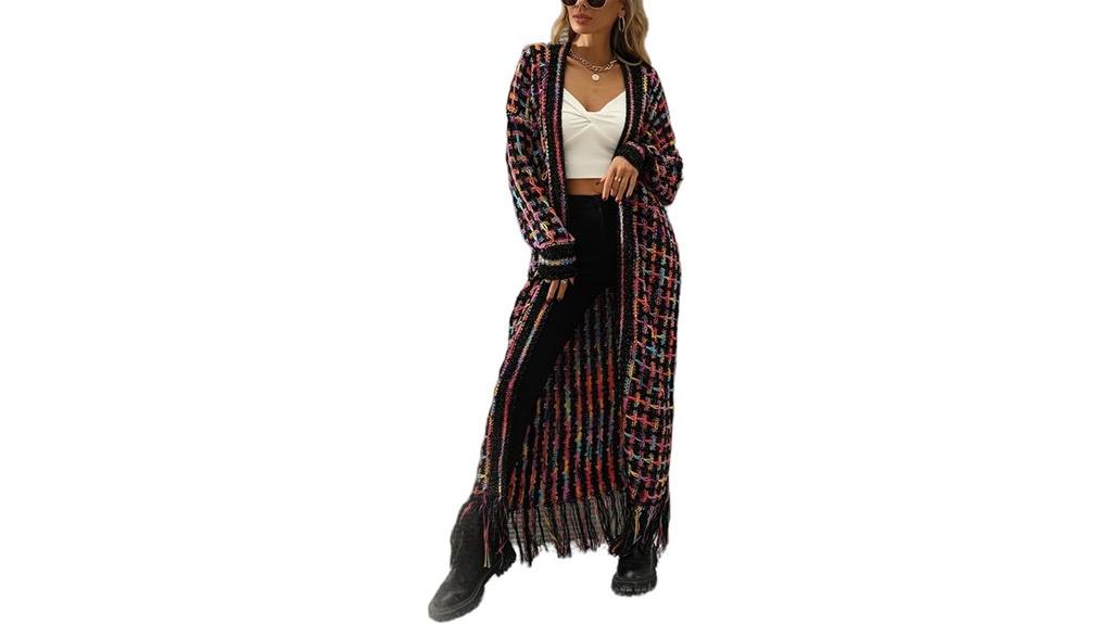 boho women s cardigan sweater