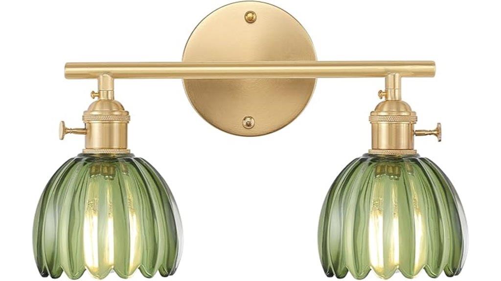 brass bathroom vanity light