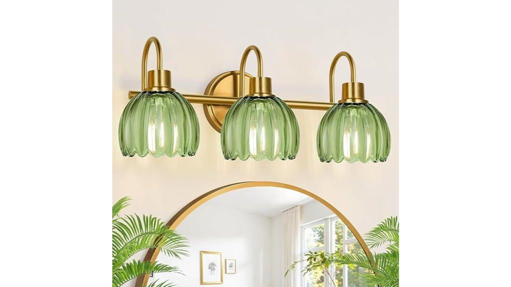 brushed gold bathroom vanity