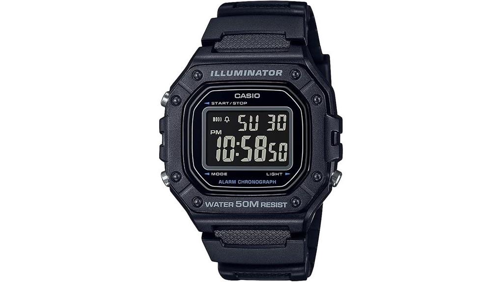 casio w218h digital watch