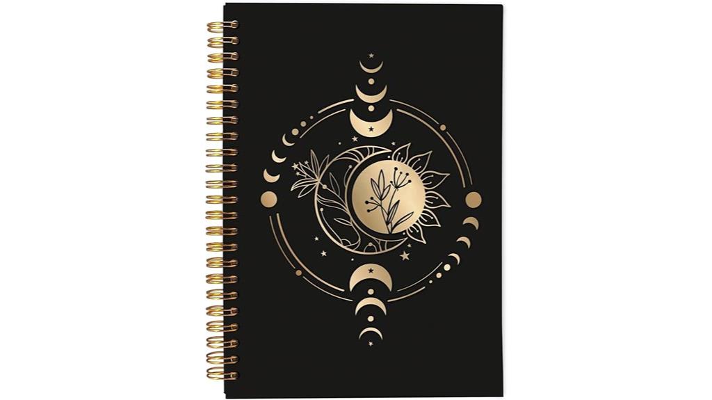 celestial boho witch notebook
