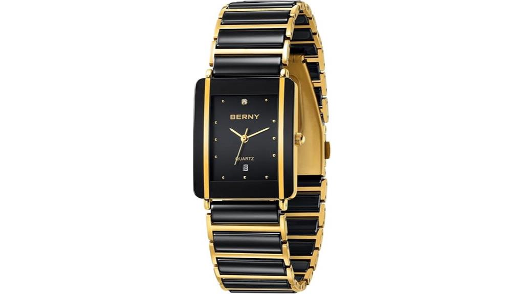 ceramic band men s watch