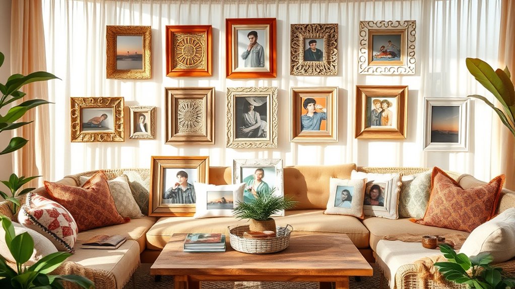 chic boho frame selection