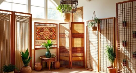 chic boho room dividers