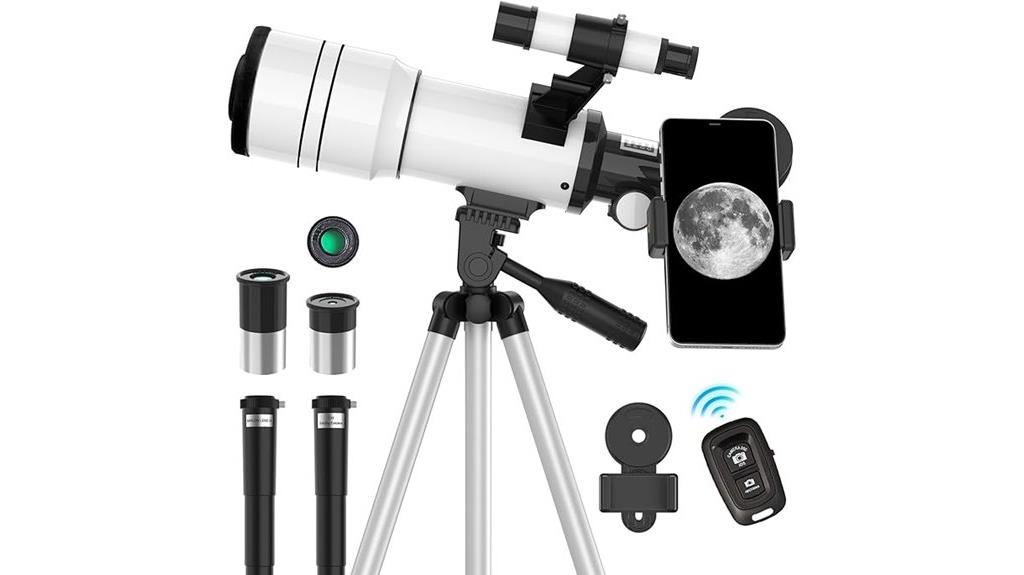 child and adult refractor telescope