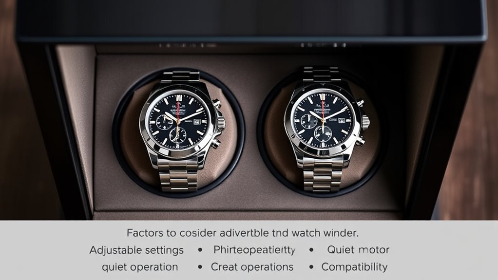 choosing suitable watch winders