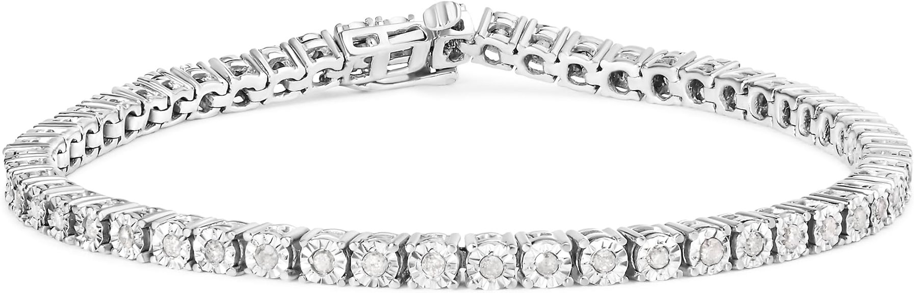 classic white diamond tennis bracelet