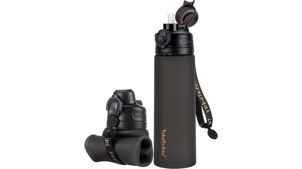 collapsible bpa free travel bottle