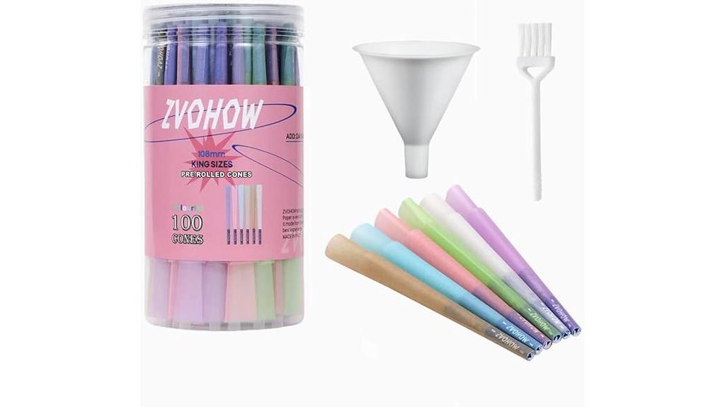 colorful pre rolled cones pack