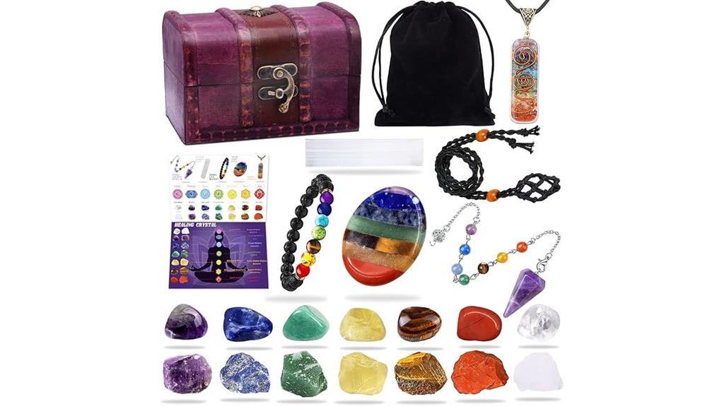 crystal healing set