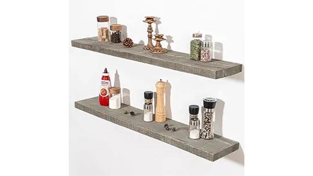 decorative wall shelves set