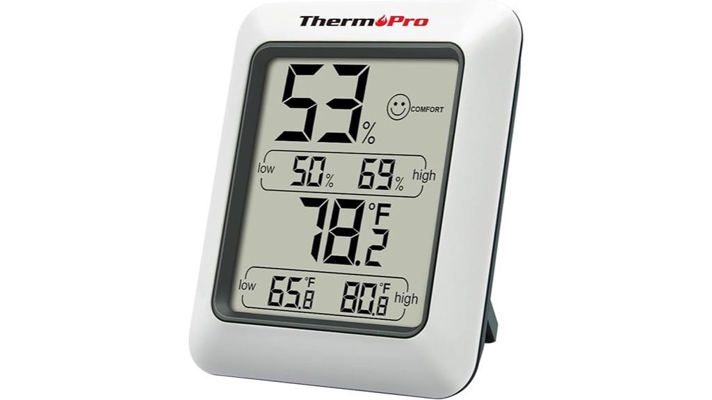 digital hygrometer and thermometer