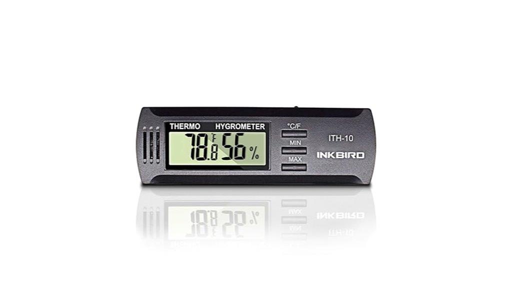digital thermometer and hygrometer