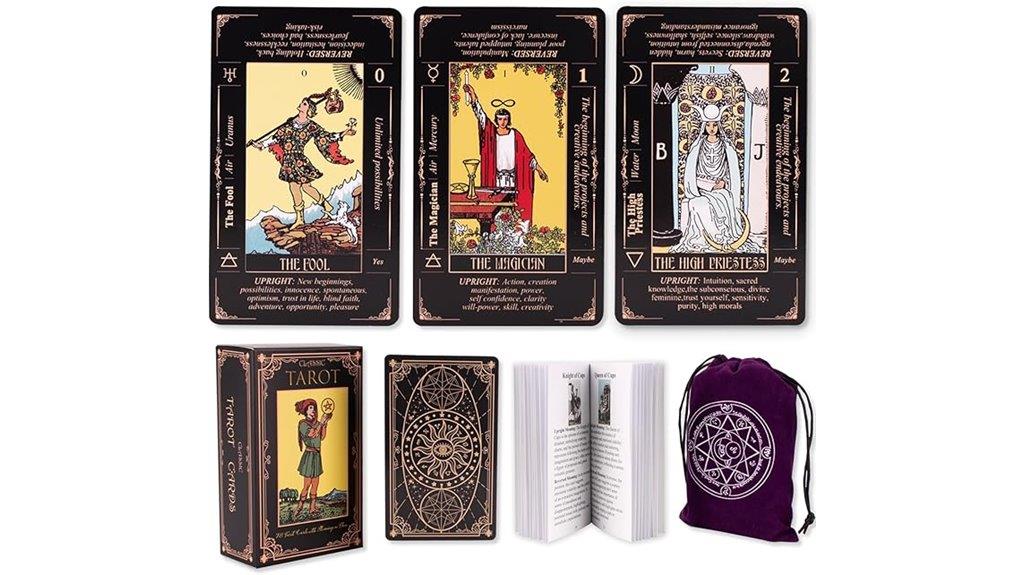 durable beginner tarot set