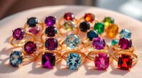 elegant birthstone ring collection