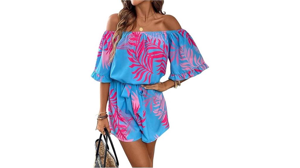 elegant off shoulder romper
