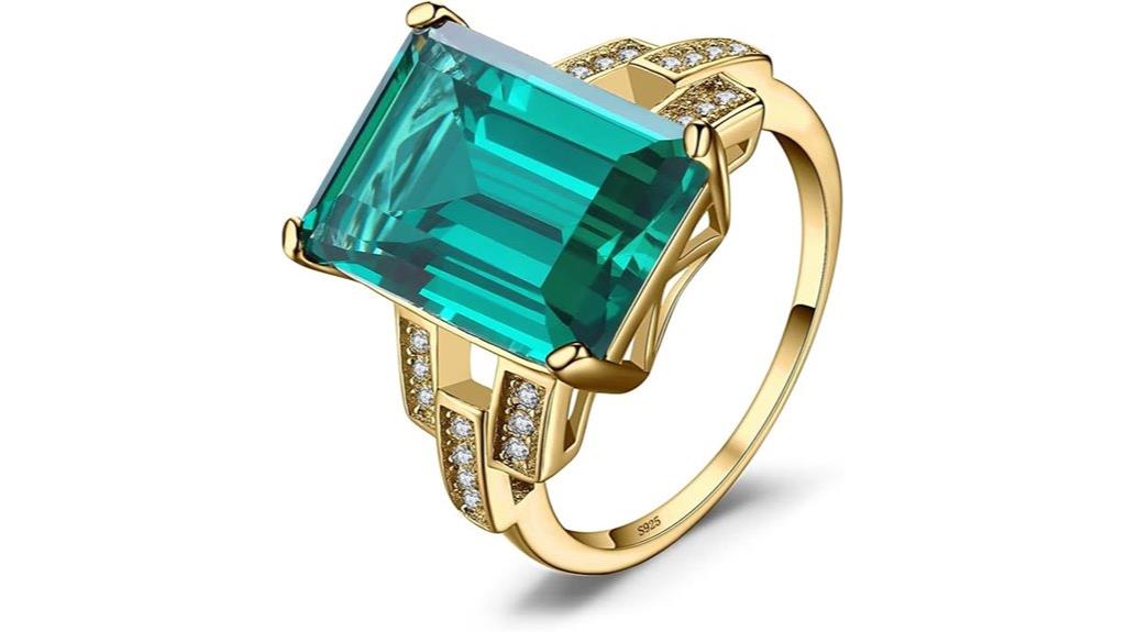 emerald cut cocktail ring
