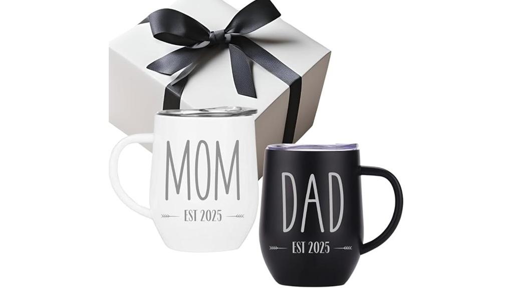 engraved pregnancy coffee gift