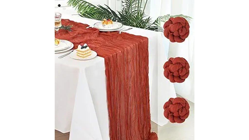 fall terracotta table runners