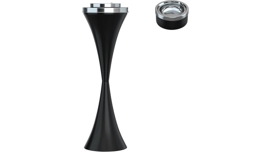 floor ashtray with detachable container