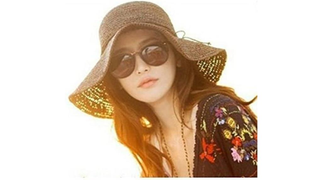 foldable bohemia straw hat