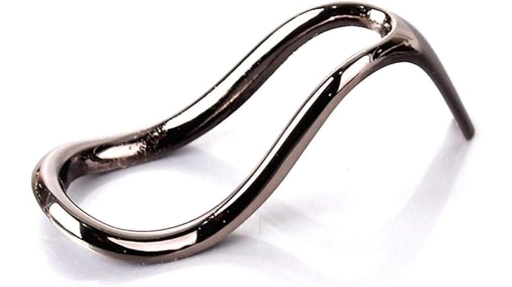 glossy black steel stand