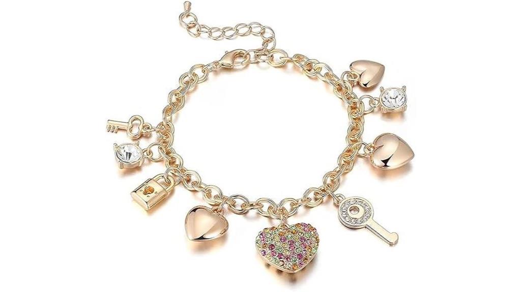 gold chain link bracelet