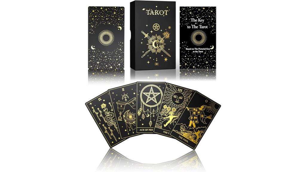 gold foil tarot set