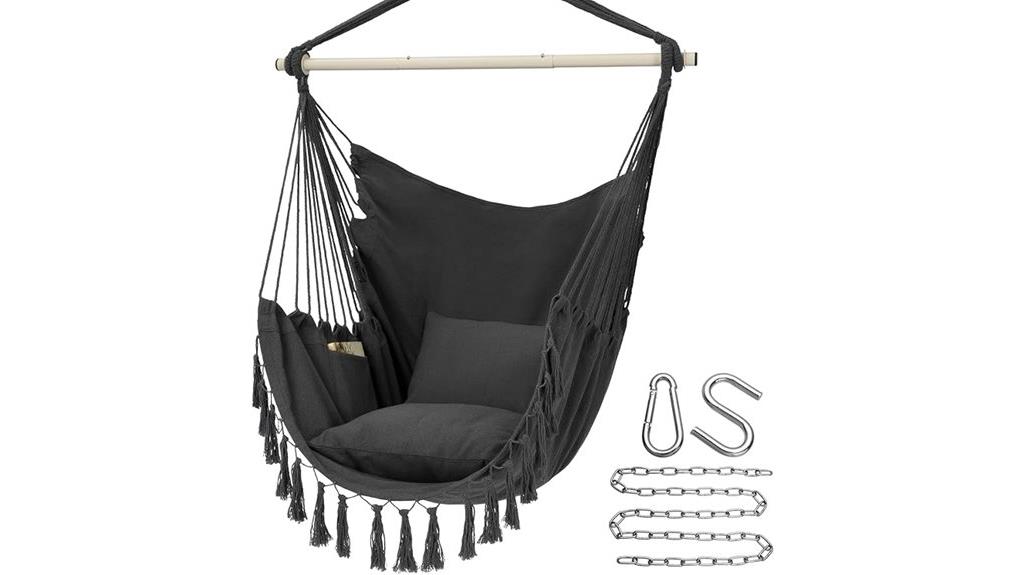 hammock chair with cushions