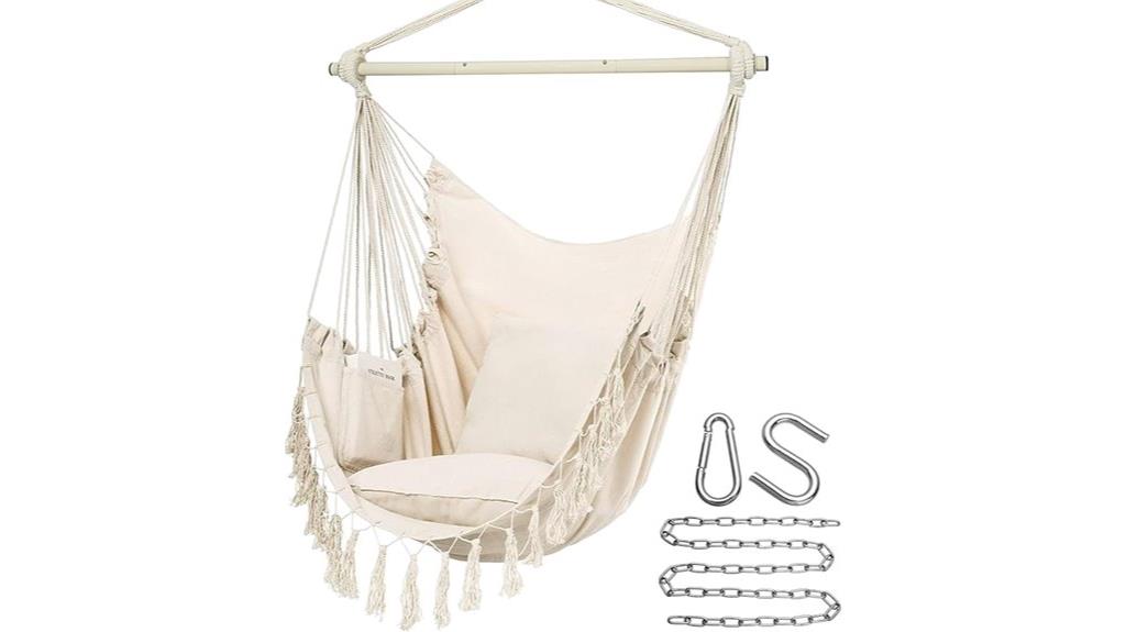 hammock chair with cushions