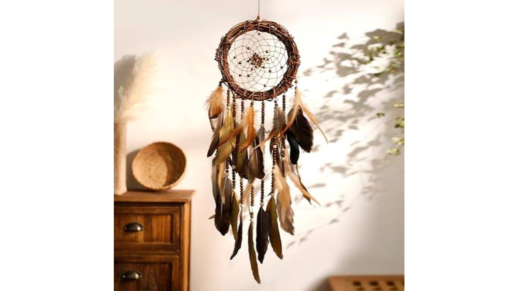 handmade boho feather art