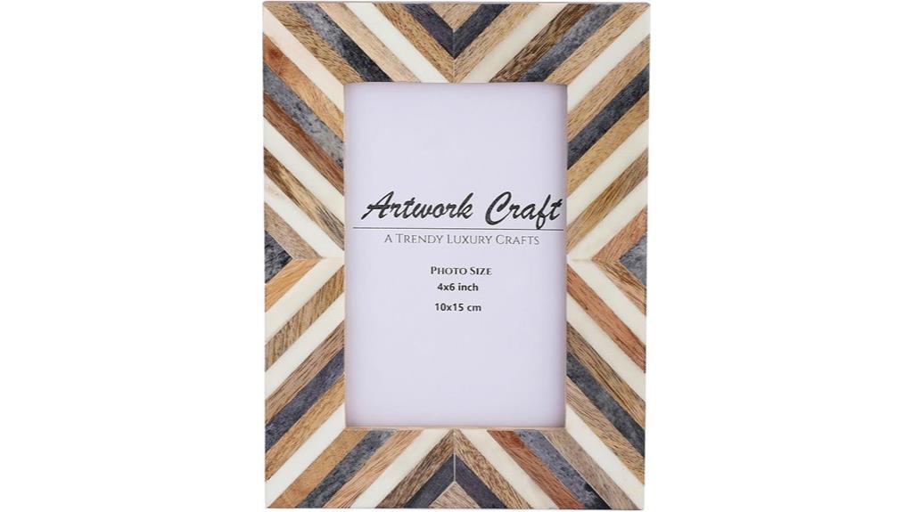 handmade chevron herringbone frame