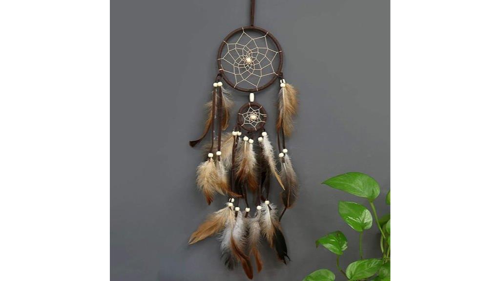 handmade feather dream catcher