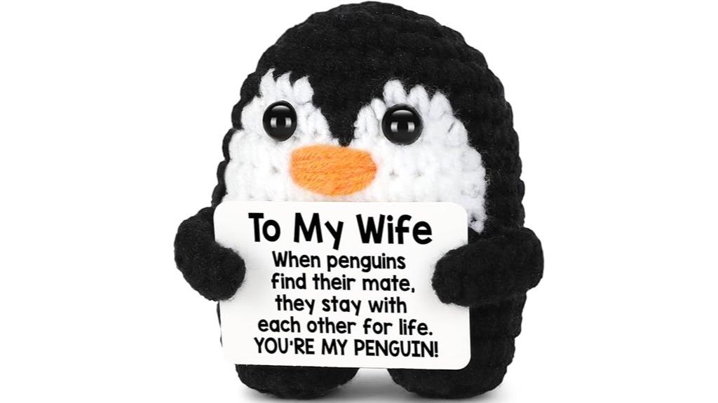 handmade penguin anniversary gift