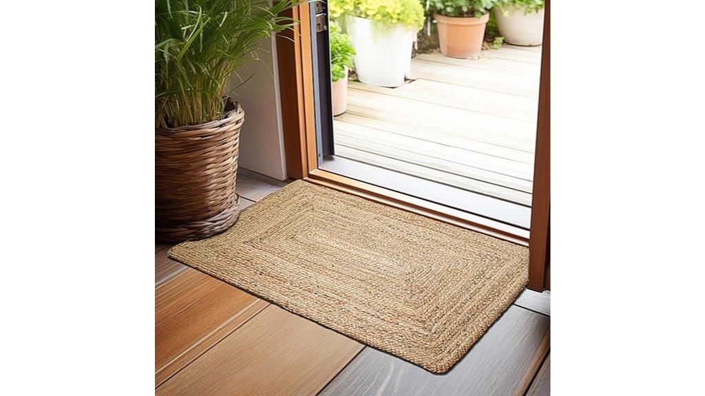 handwoven jute rug